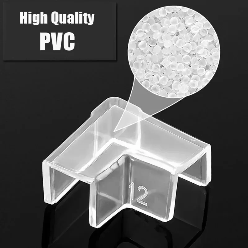 4pcs Transparent Silicone Fish Tank Corner Protectors - Adhesive-Free Anti-Collision Aquarium Guards Flexible & Durable for Safe