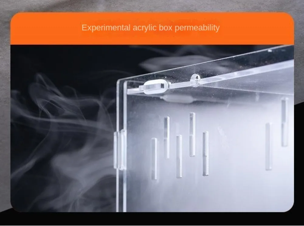 New Acrylic Reptile Habitat Anti-Escape Clear Spider Feeding Case Multiple Size Arboreal Small Pet Cage for Chameleon Clear