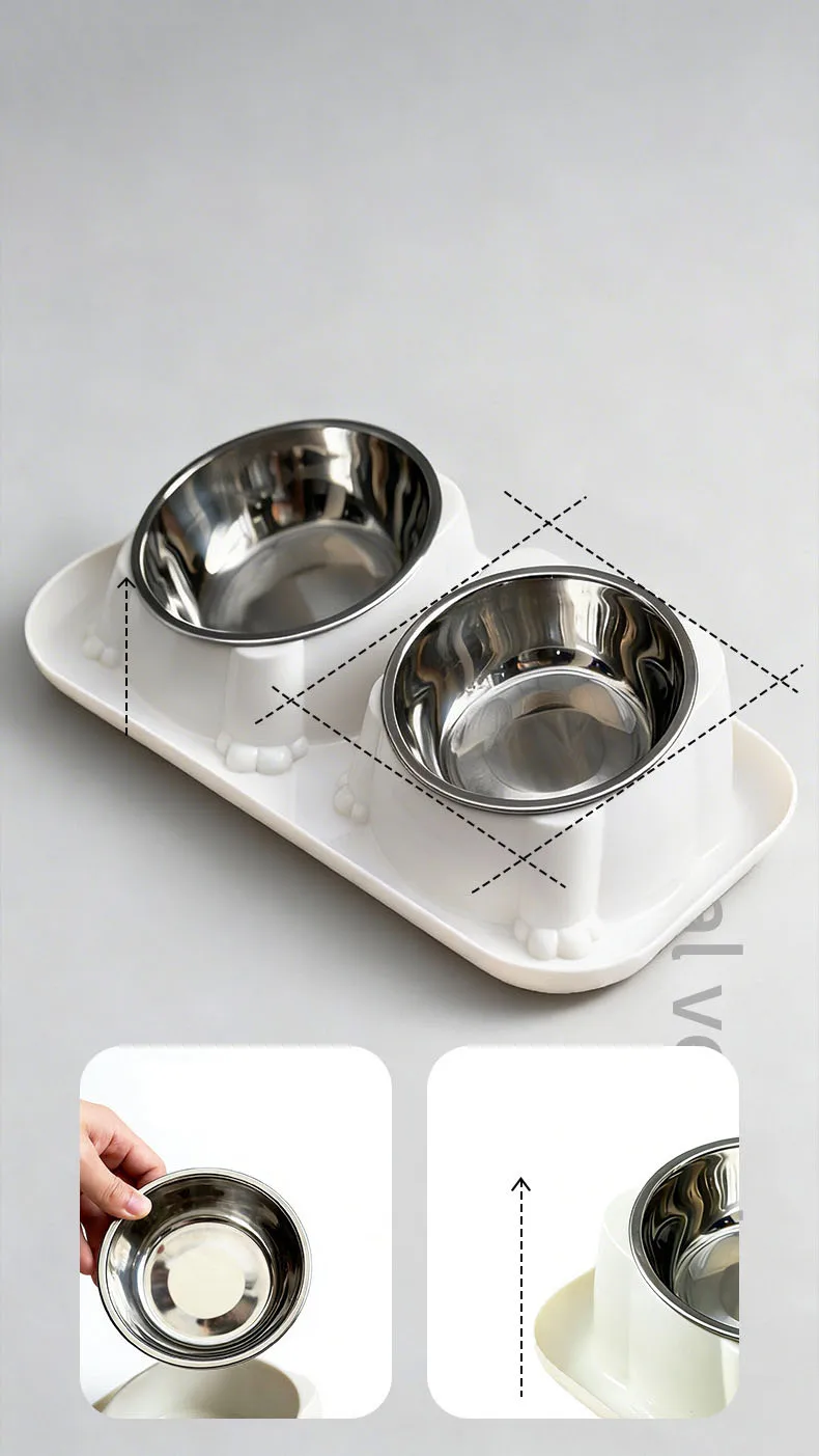 Anti-Ant Pet Bowl Anti-Spill Anti-Tip Non-Slip Feeding Water Bowl for Cat Dog Food Drinking Basin Pet Supplies