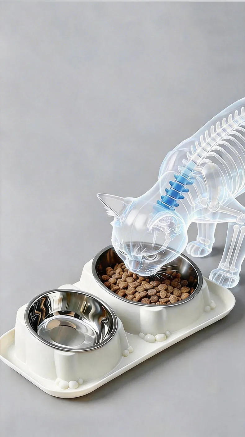 Anti-Ant Pet Bowl Anti-Spill Anti-Tip Non-Slip Feeding Water Bowl for Cat Dog Food Drinking Basin Pet Supplies