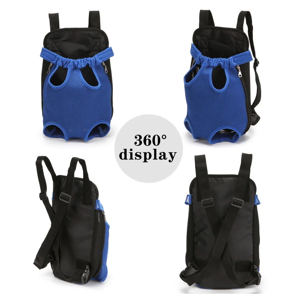 Dog Cat Carrier Front Legs Out Pouch Adjustable Mesh Dog Carrier Backpack Puppy Pet Carry Sling Shoulder Bag