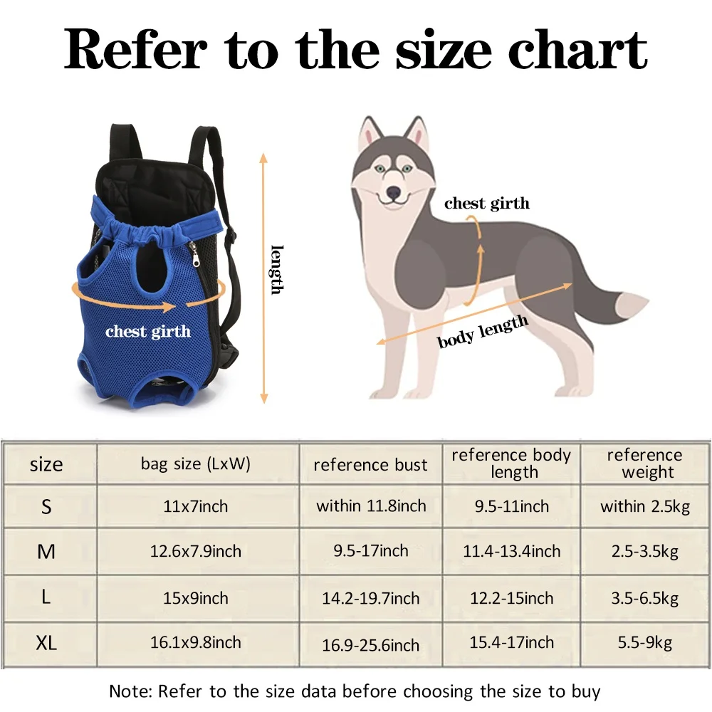 Dog Cat Carrier Front Legs Out Pouch Adjustable Mesh Dog Carrier Backpack Puppy Pet Carry Sling Shoulder Bag