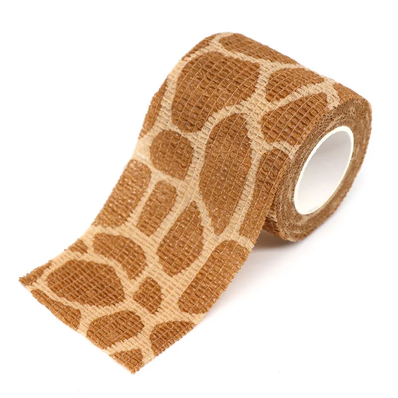 6 Rolls Vet Wrap Cohesive Bandage Self Adhesive Elastic Tape Animal Print Non-woven Breathable for Dog Cat Horse Wound Care