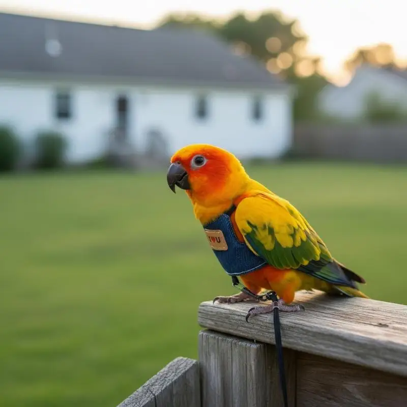 Comfortable Parrot Flying Harness Adjustable Safety Bird Vest Training Rope for Outdoor Walking Adventure