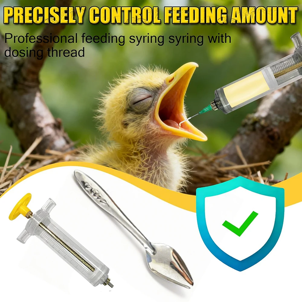 Hanging Bird Feeder Outdoor Garden Wild Bird Food Holder Plastic Bird Feeding Spoon with Hook Easy Clean for Yard Balcony Patio