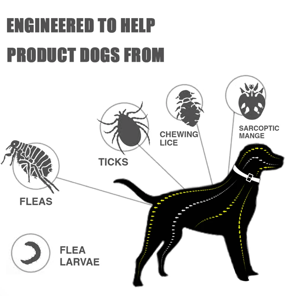 Silicone Anti-mosquitoes Adjustable Flea And Tick Collar Cats Insect Prevention Dogs Collar