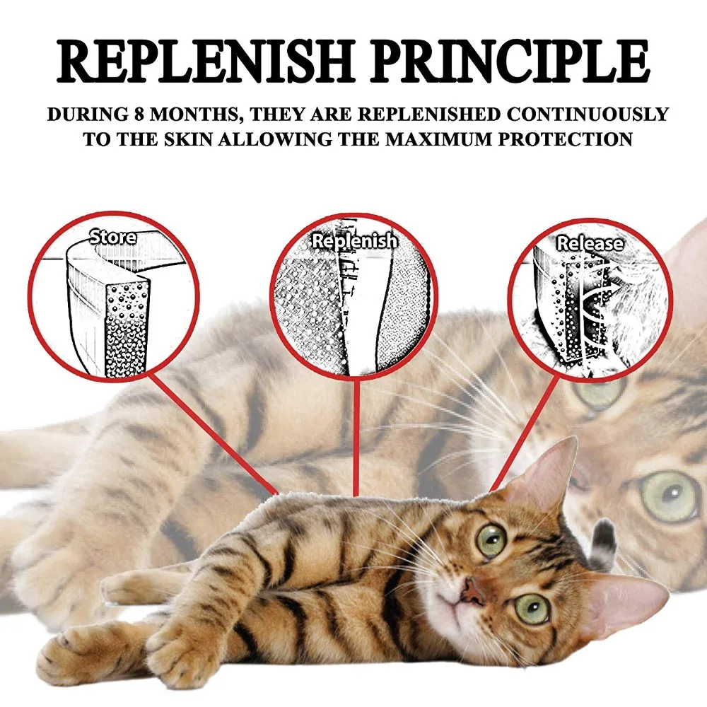 Silicone Anti-mosquitoes Adjustable Flea And Tick Collar Cats Insect Prevention Dogs Collar