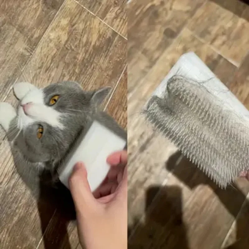 Cat Massage Brush Tongue Sensory Cleaning Brush Soft Cat and Dog Tongue Coating Brush Double-sided Sponge Cat Tongue Comb