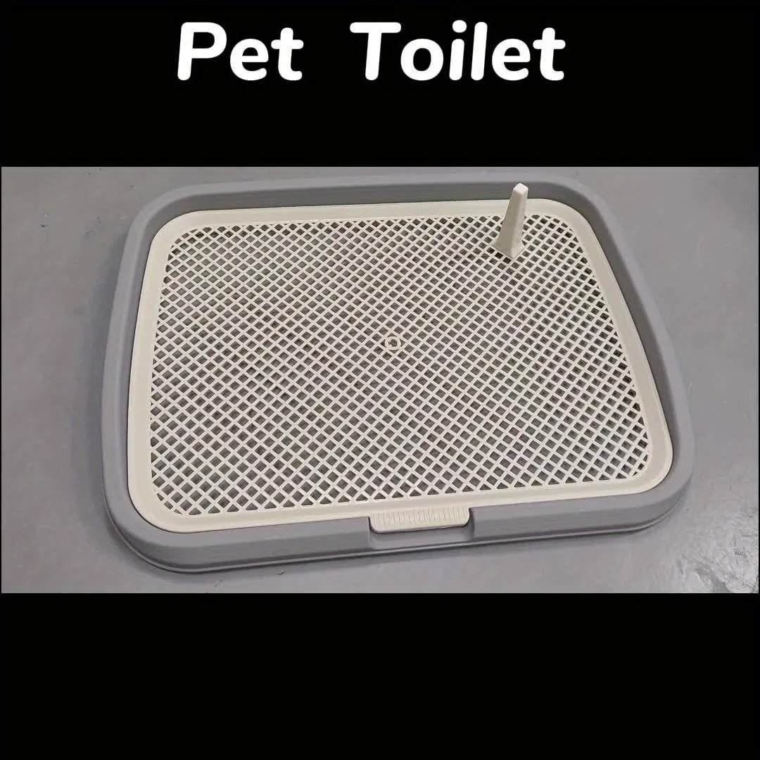 Dog Potty Training Tray Pee Pad Holder with Removable Grid Reusable Puppy Toilet for Indoor Dogs 1-3pc