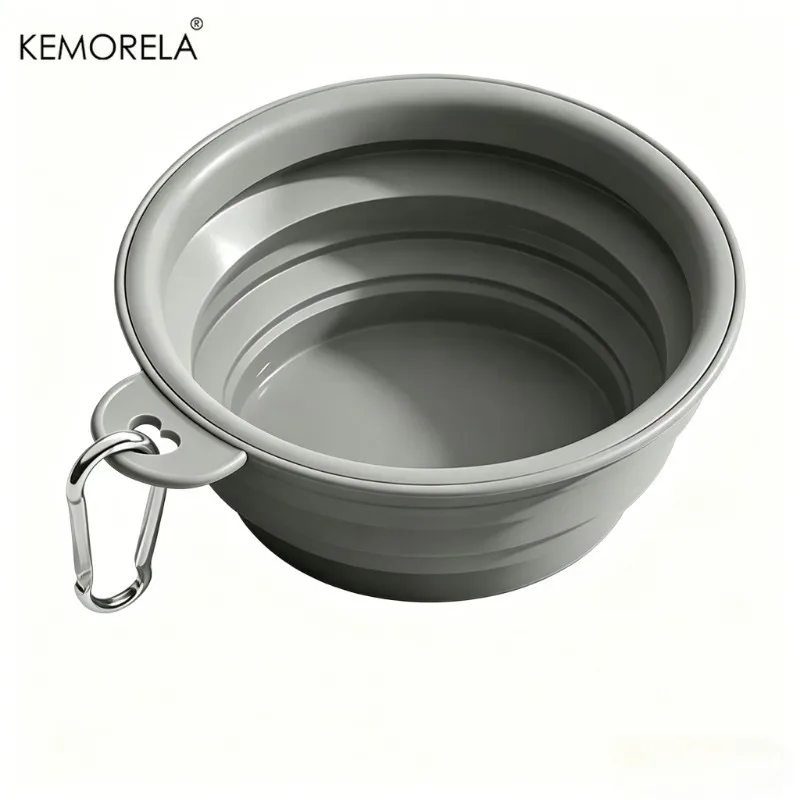Foldable Pet Bowl Dog Drinking Bowl Thickened Foldable Pet Bowl Thickened Portable Pet Tableware Dog Travel Bowl