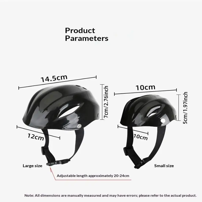 Durable Fashion Plastic Pet Dog Helmet Adjustable Ventilated Holes Puppy Cat Safety Hat Toy Helmet Pet Costume Gift Accessories