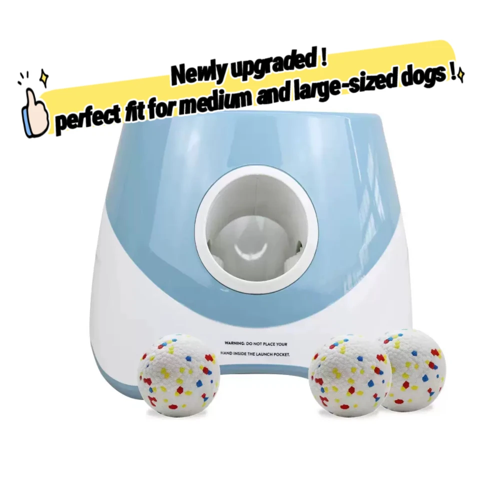 Dog Launcher Automatic Dogs Chase Toy Tennis Throwing Pinball Machine Fun Interactive Throw Rechargable Catapult USB Charging