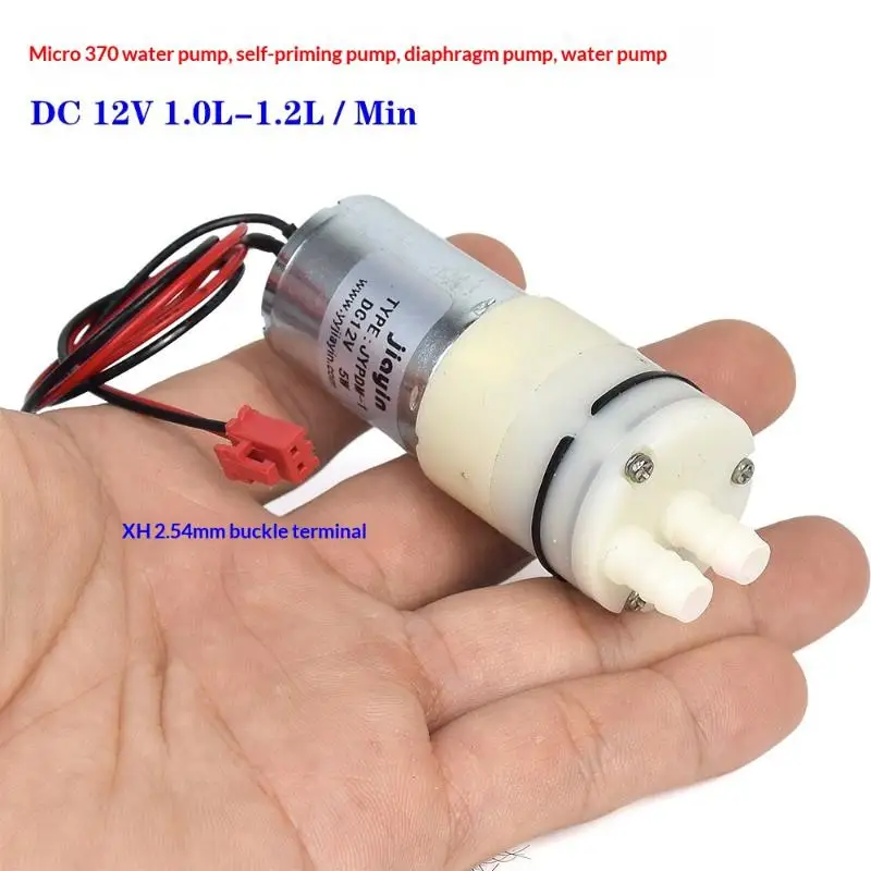 @1PC Micro Self-priming Suction Water Pump DC 3.7V 5V Small Mini 370 Motor Diaphragm Pump DIY Dispenser Tea Table Garden Pumping