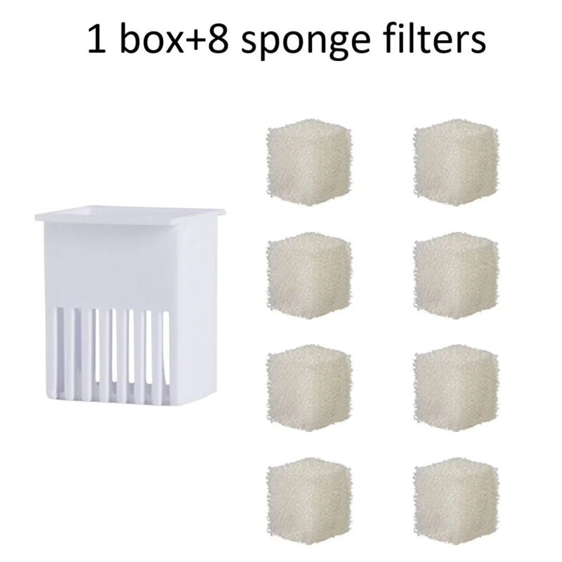 White Filter Cartridge for Pet Water Fountain, Smart Cat Water Fountain Filter, Small Cube Pet Water Dispenser Filter Cartridge