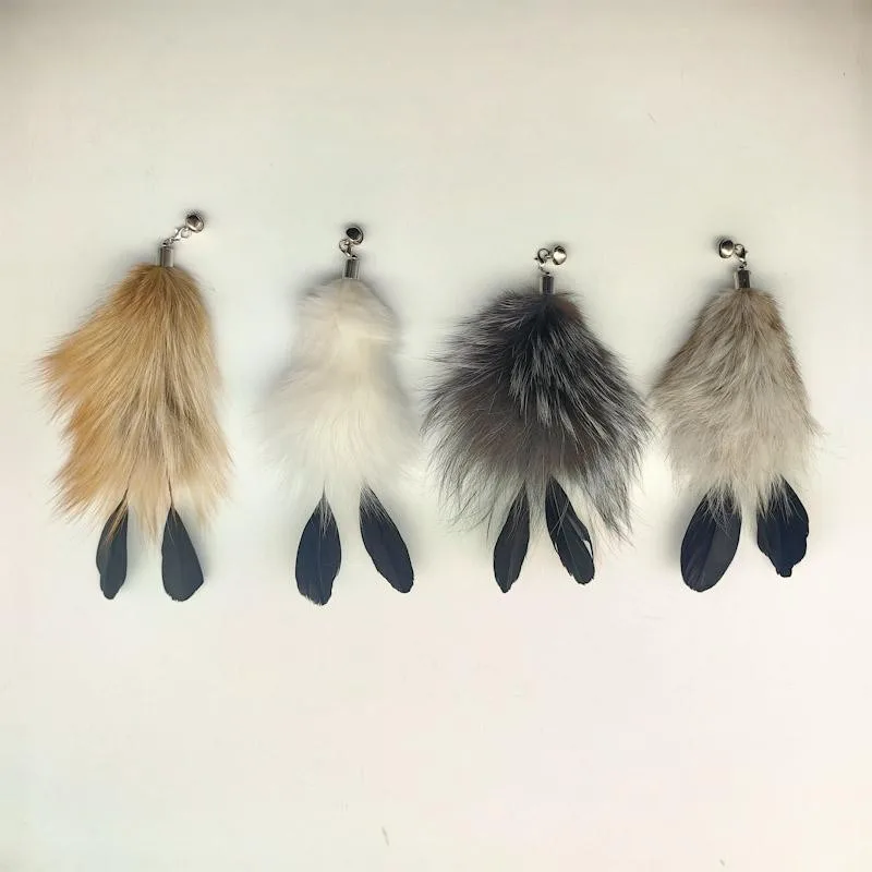 2pcs Feather Pet Cat Toy Replacement Head Fur Interactive Kitten Toys