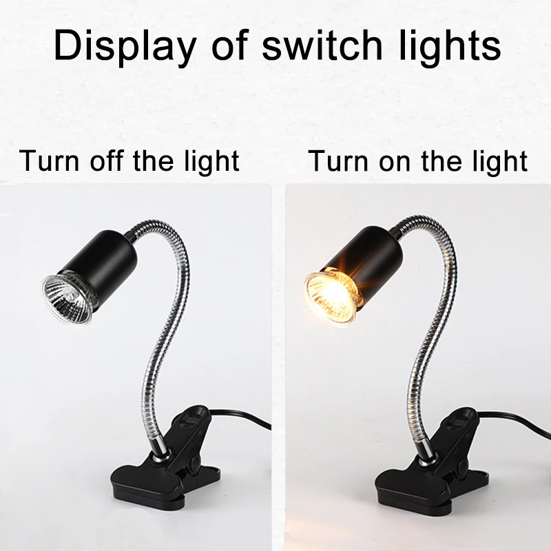Reptile Heat Lamp UVA UVB Light Rotatable Basking Spot Light Simulated Sunlight For Turtle Lizard Dimmable Heating Lamp 