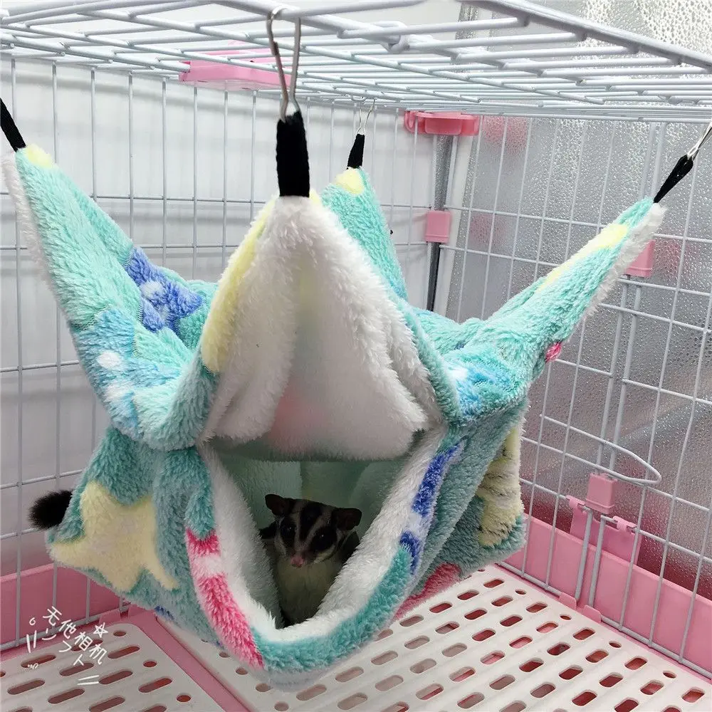 Ferret Rat Warm Hanging Pet Sleeping Bag Pet Hammock Hamster Cage Squirrel Beds