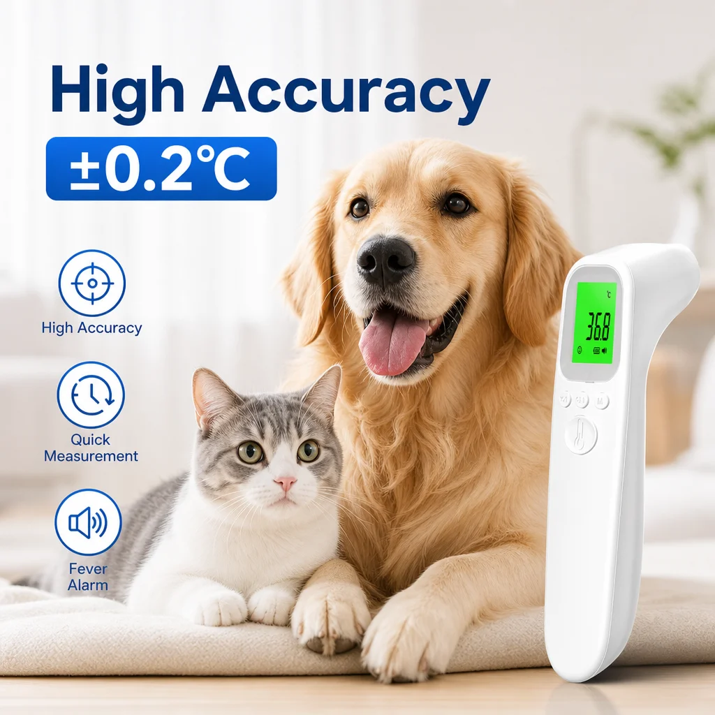 AiQUE Pet Thermometer Digital Fast Reading Accurate Animal Temperature Meter For Dog Cat Rabbit Livestock Veterinary Electronic