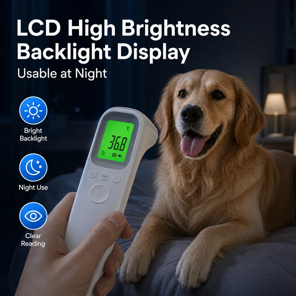 AiQUE Pet Thermometer Digital Fast Reading Accurate Animal Temperature Meter For Dog Cat Rabbit Livestock Veterinary Electronic