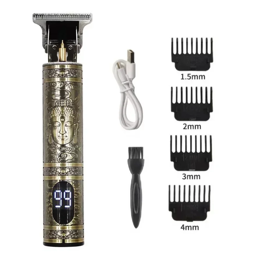 NewProfessional Hair Trimmer Digital USB Rechargeable Hair Clipper for Men Haircut Hair Cutter Barber Machine Men Trimmer Shaver