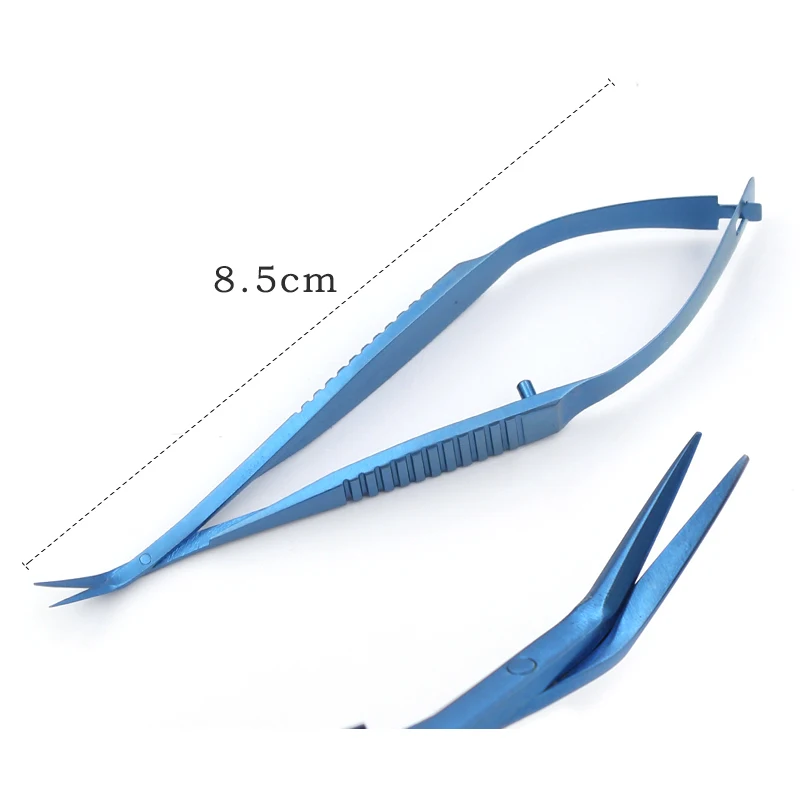 8.5CM Ophthalmic Microscopic Animal Experiment Vascular Scissors Conjunctiva Corneal Iris Capsulotomy Vannas Scissors