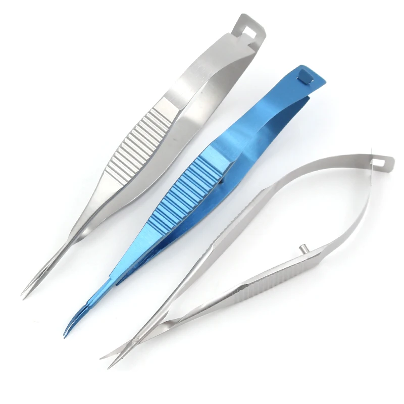 8.5CM Ophthalmic Microscopic Animal Experiment Vascular Scissors Conjunctiva Corneal Iris Capsulotomy Vannas Scissors