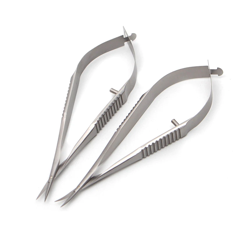 8.5CM Ophthalmic Microscopic Animal Experiment Vascular Scissors Conjunctiva Corneal Iris Capsulotomy Vannas Scissors