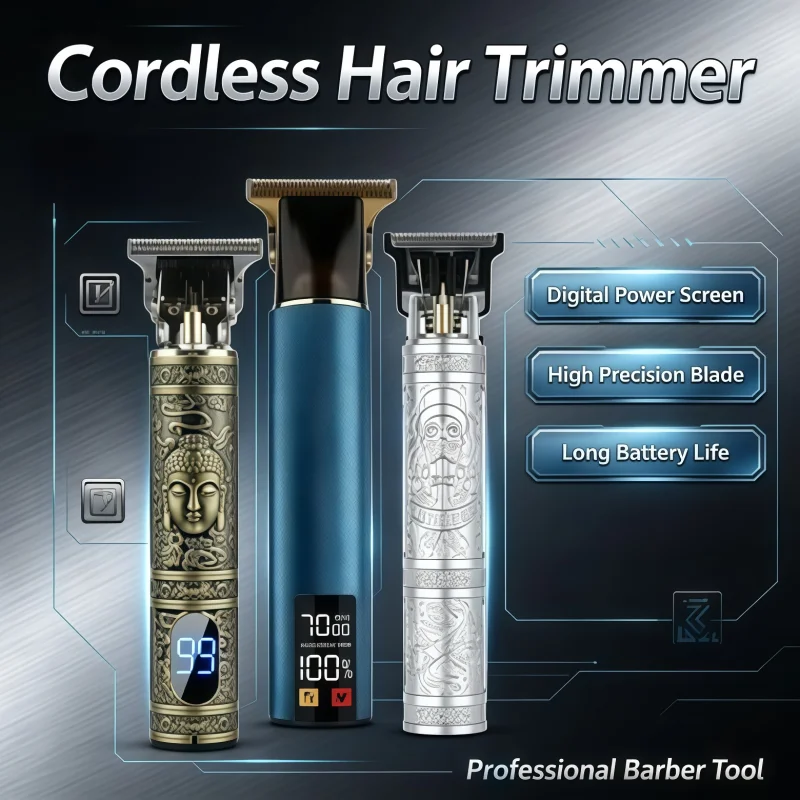 2026 Hot Professional Hair Trimmer USB Rechargeable Hair Clipper for Men Haircut Hair Cutter Barber Machine Men Trimmer Shaver