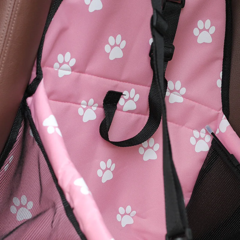 Pet Dog Car Carrier Seat Bag Waterproof Basket Folding Hammock Pet Carriers Bag For Small Cat Dogs Safety Travelling Mesh