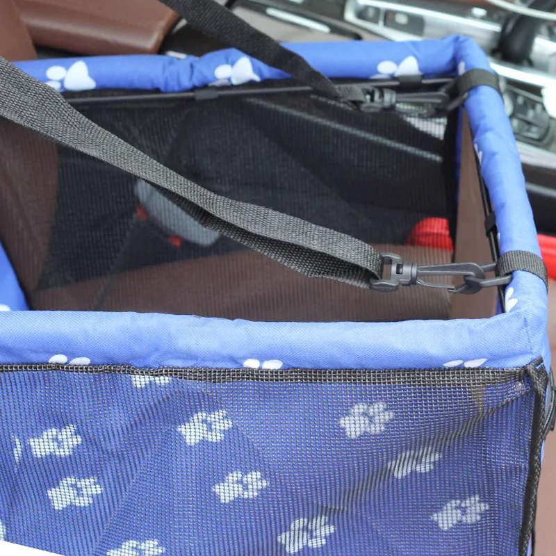 Pet Dog Car Carrier Seat Bag Waterproof Basket Folding Hammock Pet Carriers Bag For Small Cat Dogs Safety Travelling Mesh