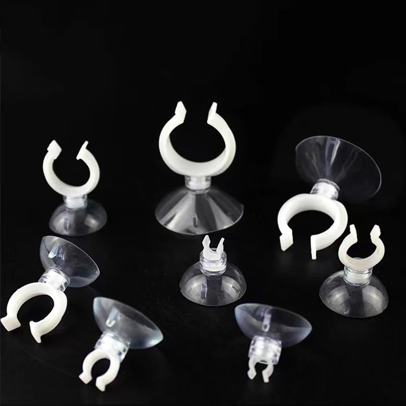 5pcs/10pcs Aquarium Suction Cup Air Tube Holder Sucker for Fish Tank Pump Oxygen Air Tube Fixing Clip Aquarium Accessories
