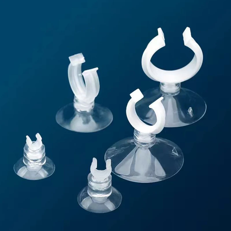 5pcs/10pcs Aquarium Suction Cup Air Tube Holder Sucker for Fish Tank Pump Oxygen Air Tube Fixing Clip Aquarium Accessories