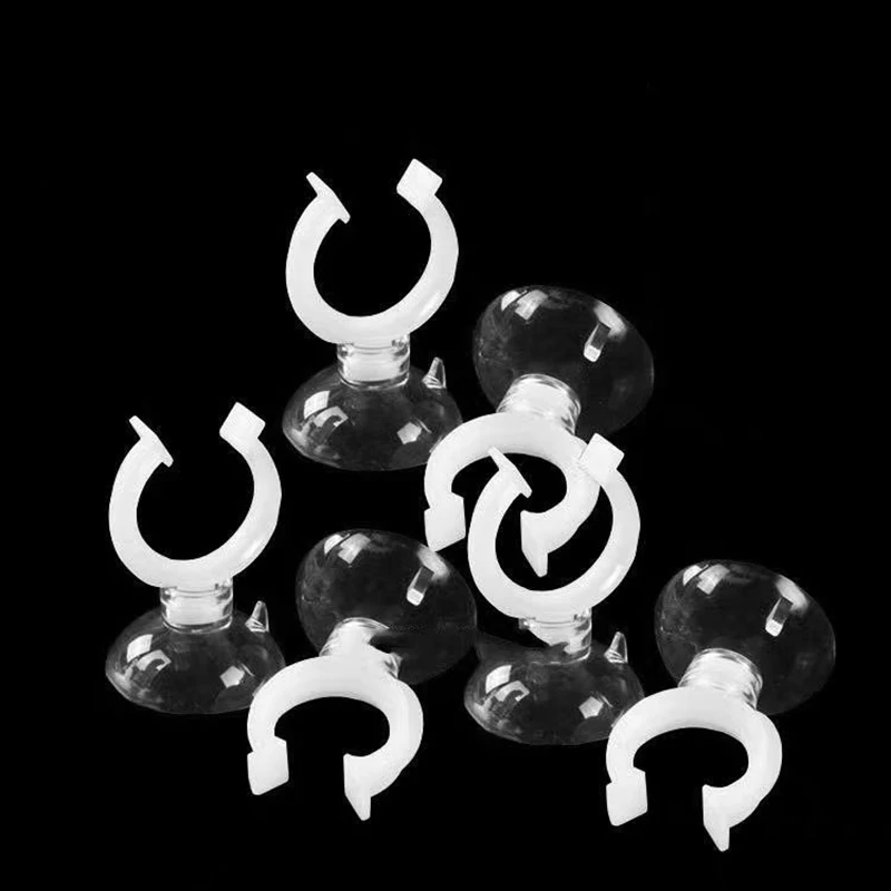 5pcs/10pcs Aquarium Suction Cup Air Tube Holder Sucker for Fish Tank Pump Oxygen Air Tube Fixing Clip Aquarium Accessories