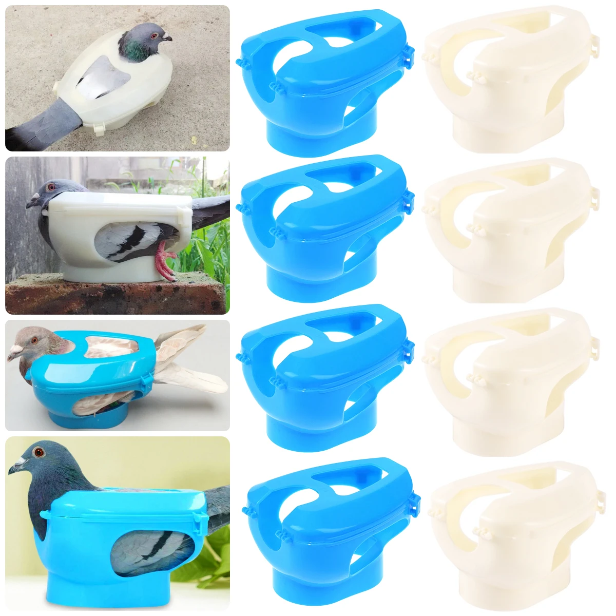 1Pc Pigeon Fixed Frame Rack For Feeding Giving Medicine Injection Vaccination Measuring Size Wearing Foot Rings Bird Supplies