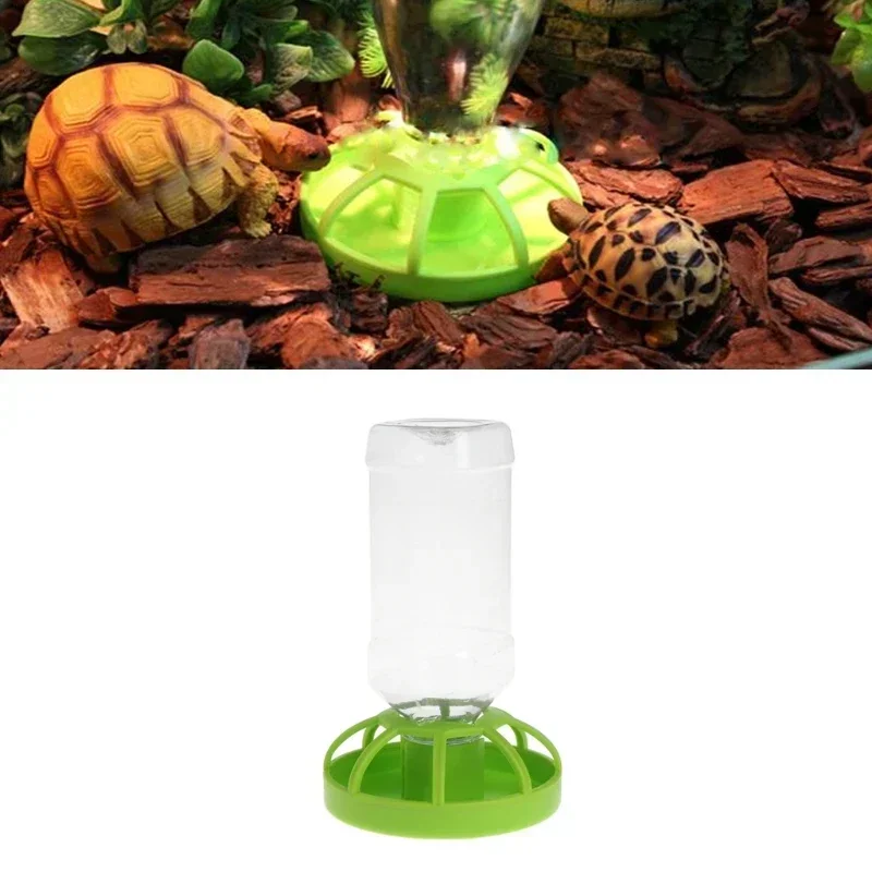 New Reptile Automatic Water Drinker Dispenser Food Bowl Lizard Round Dish Feeder Lizard Lotus Flower Feeders Pet Products