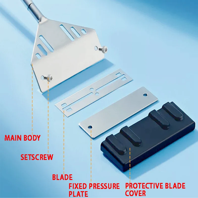 Aquarium Algae Remover Aluminum Alloy Stainless Steel Scraper Blade Fish Tank Glass Water Plant Grass Cleaning Tools Accessories