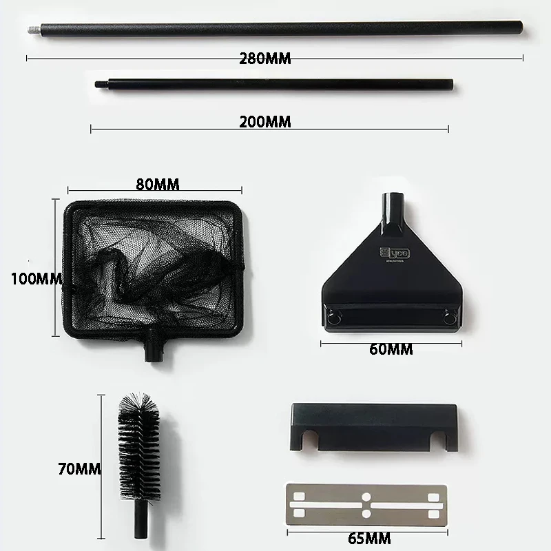 Aquarium Algae Remover Aluminum Alloy Stainless Steel Scraper Blade Fish Tank Glass Water Plant Grass Cleaning Tools Accessories