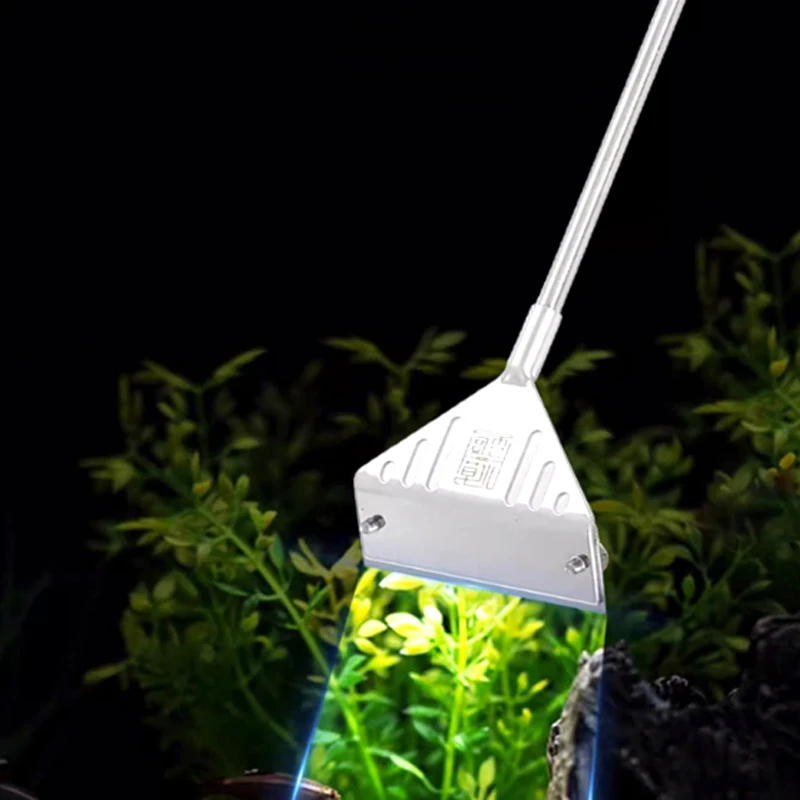 Aquarium Algae Remover Aluminum Alloy Stainless Steel Scraper Blade Fish Tank Glass Water Plant Grass Cleaning Tools Accessories