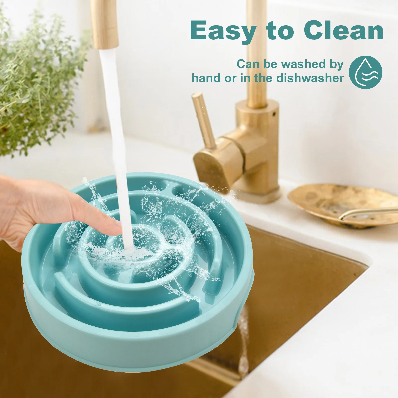 Pet Slow Food Bowl - Non slip and Durable - Suitable for pets of all sizes