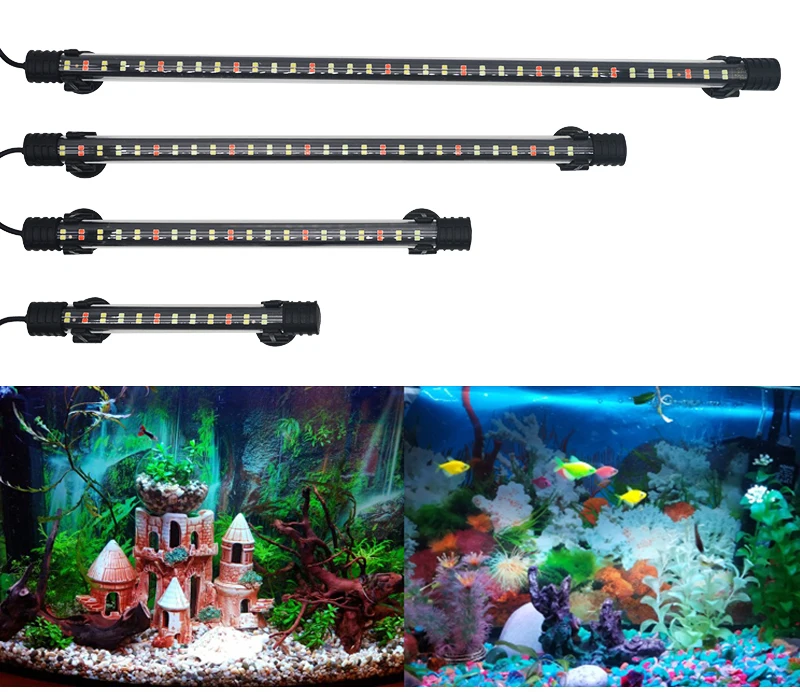 Waterproof LED Aquarium Light Fish Tank Underwater Lamp Clip Light Aquariums Decor Lighting Submersible Lamp Plant Grow 220-240V
