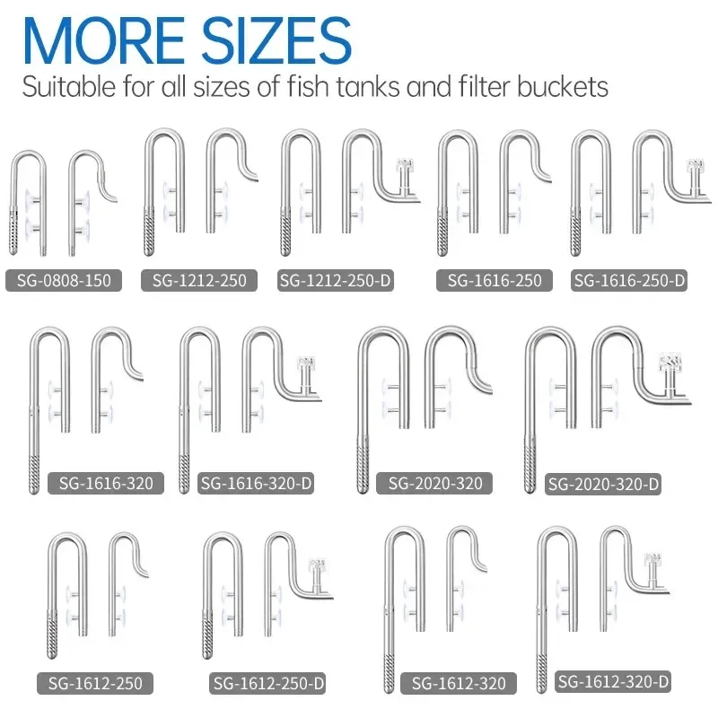 Week Aqua Fish Tank 304 Stainless Steel Filter Tube With Surface Skimmer For Inflow And Outflow Of Lily Tubes Aquarium