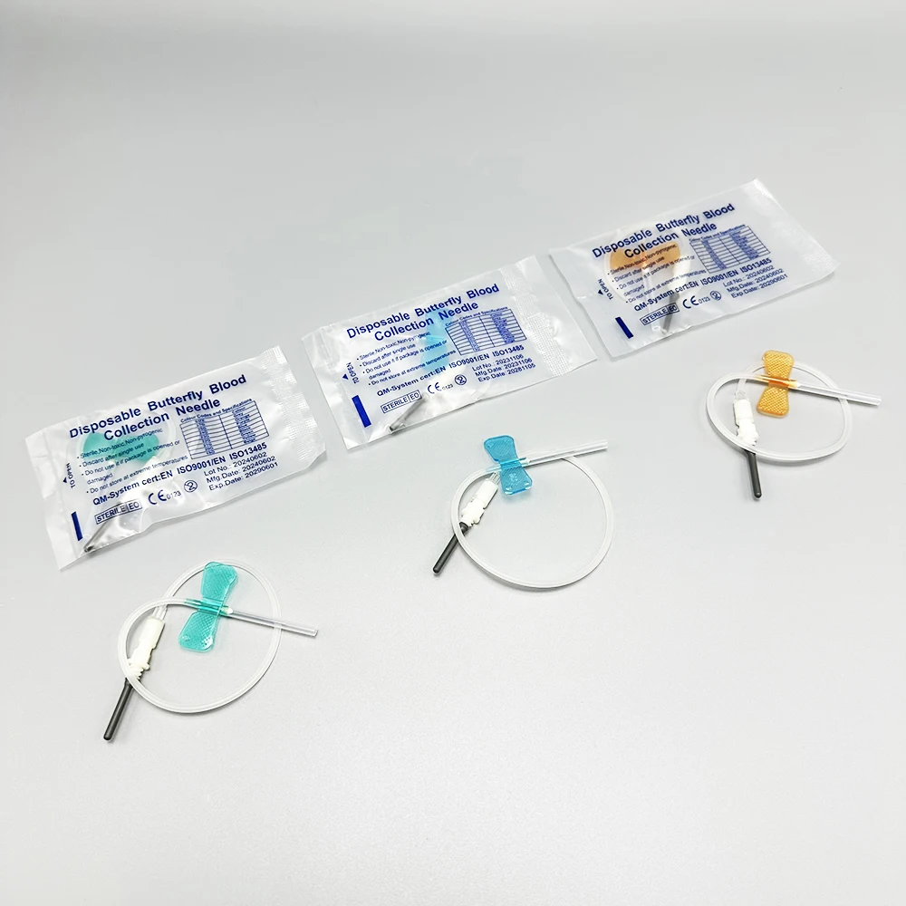 50PCS/lot Disposable Butterfly Blood Collection Needle Double Wing Type Blood Collection Needle Pet Care Room Cat Dogs Animal