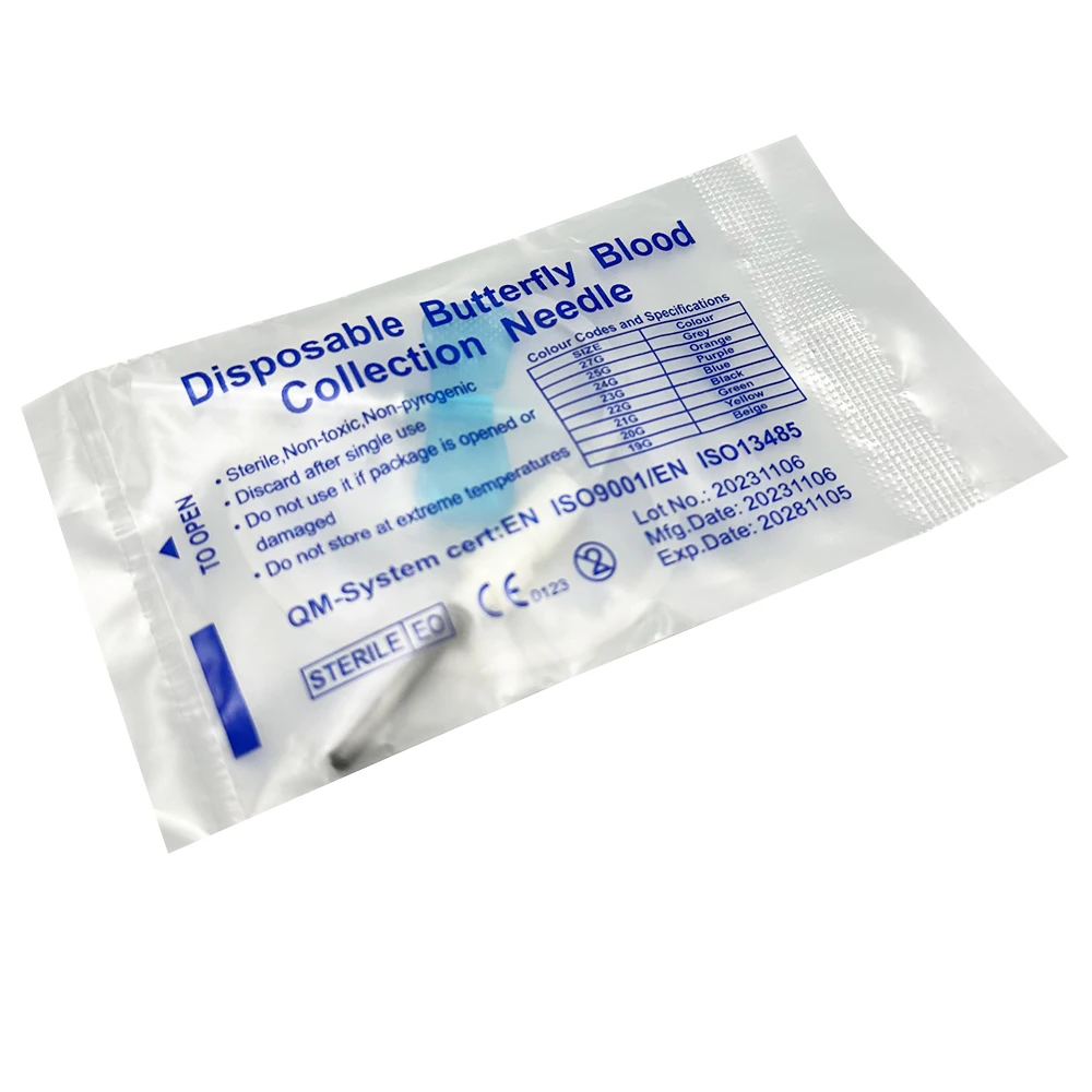 50PCS/lot Disposable Butterfly Blood Collection Needle Double Wing Type Blood Collection Needle Pet Care Room Cat Dogs Animal