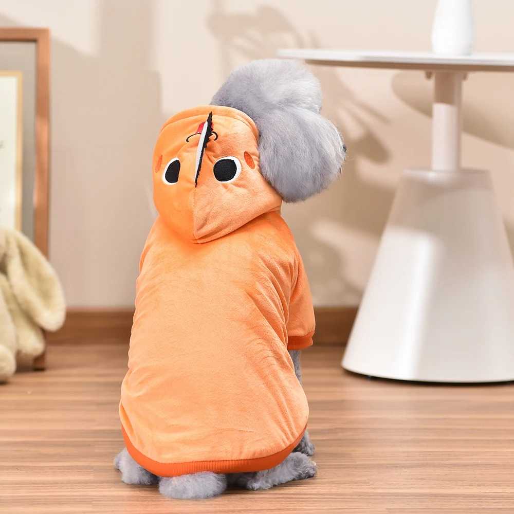 Orange Pet Apparel For Small Medium Large Dogs Funny Autumn Winter Cat Corgi French Bulldog Yorkie Hoodie Clothes XS 6XL Stuff
