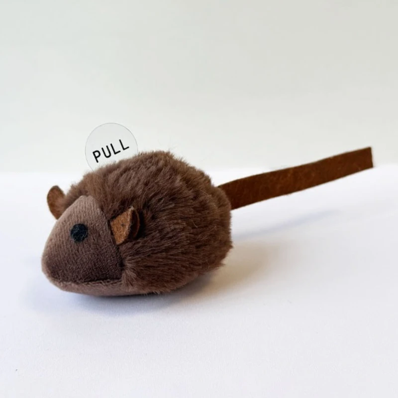 Plush Cat Toy Squeaky Simulation Mouse Interactive Kitten Toy Faux Fur Mice Chew Game Cat Accessories