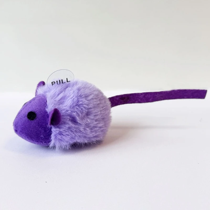 Plush Cat Toy Squeaky Simulation Mouse Interactive Kitten Toy Faux Fur Mice Chew Game Cat Accessories