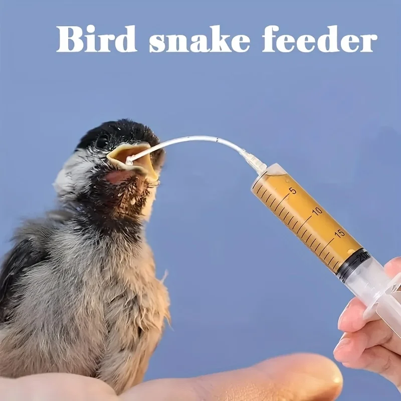 10PCS/30PCS Bird Feeder Set, Silicone Tube Artificial Feeder for Parrot and Other Pet Birds, Flexible Silicone Tube
