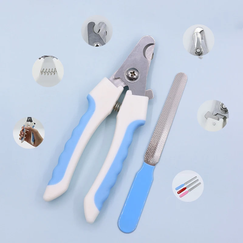 Pet Nail Clippers Pet Dog Cat Grooming Nail Scissors Stainless Steel Straight Handle Clippers Pet Supplies