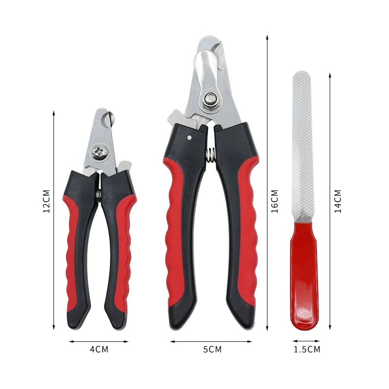 Pet Nail Clippers Pet Dog Cat Grooming Nail Scissors Stainless Steel Straight Handle Clippers Pet Supplies