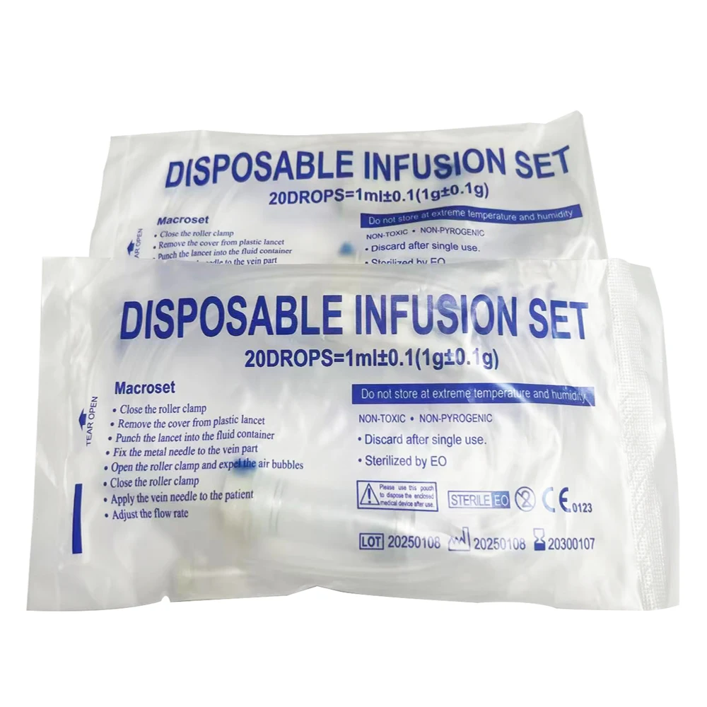 Disposable Animal Infusion Set Screw Mouth Infusion Hose Animal Drip Injection Extended Infusion Tube